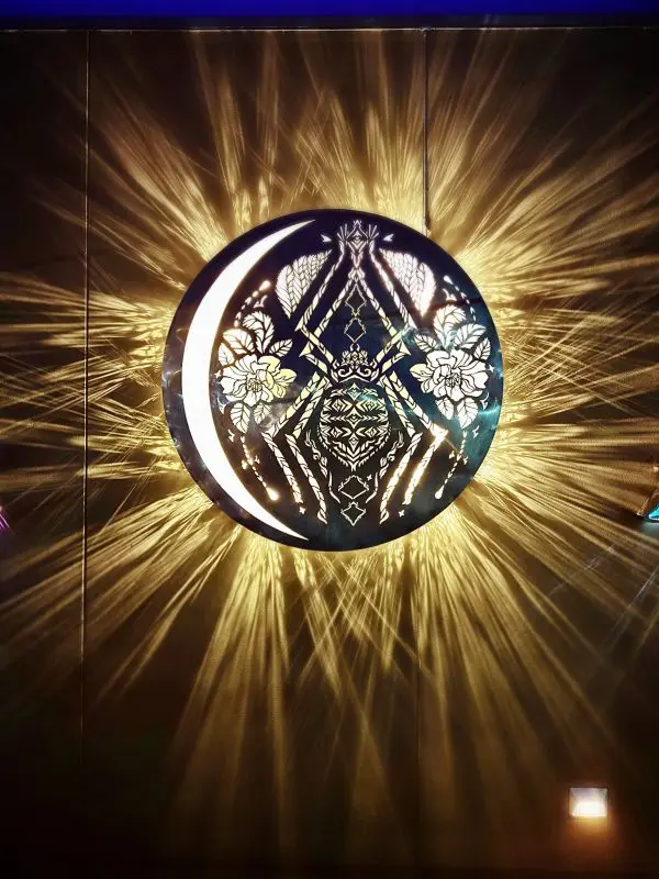 Colorful nocturnal lantern.