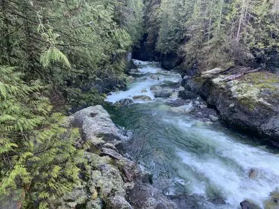 February 2020 Low Flow Event at Middle Fork Diversion Dam - Downstream of Dam