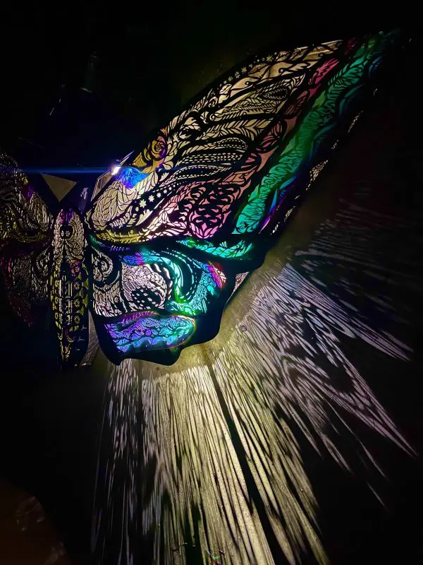 Colorful nocturnal lantern.