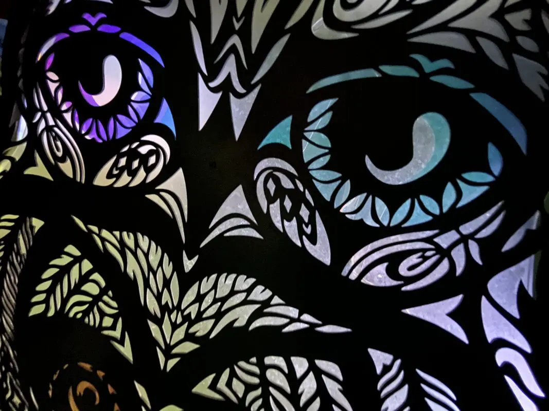 Colorful nocturnal lantern.