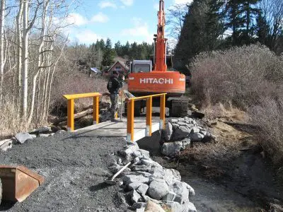 Chuckanut bridge construction