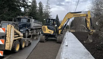 New sidewalk construction along 40th Street