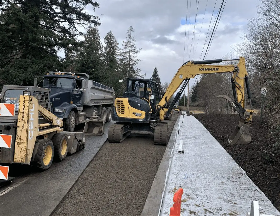 New sidewalk construction along 40th Street