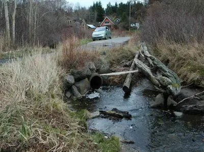 Chuckanut culvert before