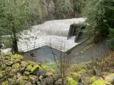 February 2020 High Flow Event at Middle Fork Diversion Dam