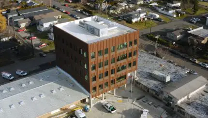 Aerial view of new Pacific Street Operations Center