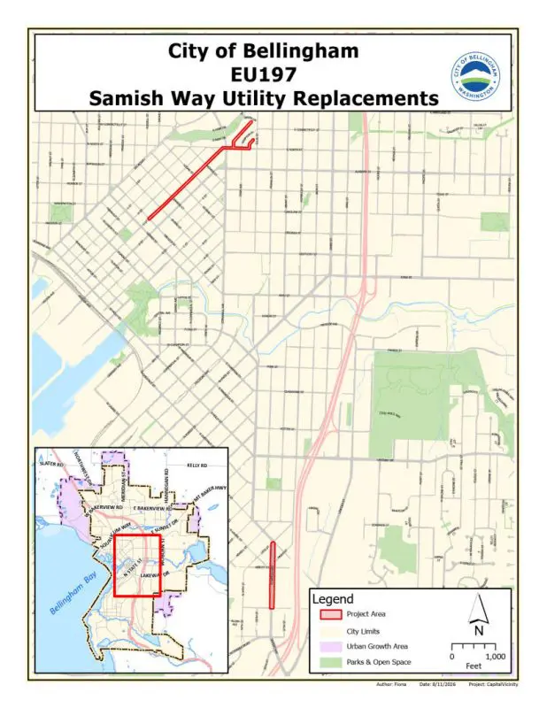 Map showing project area