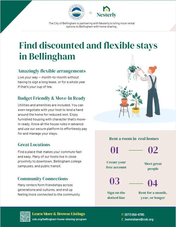 Image of a one-page document for home share guests.