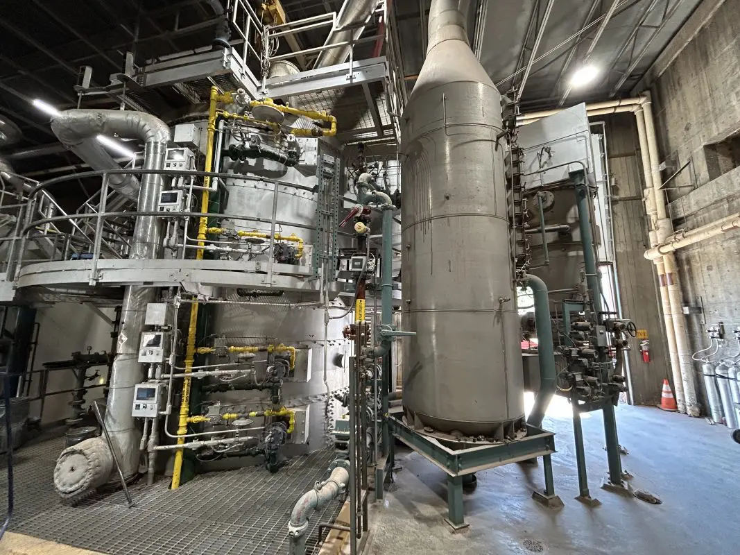 Sewage Sludge Incinerator 1 and Scrubber at Post Point Wastewater Treatment Plant