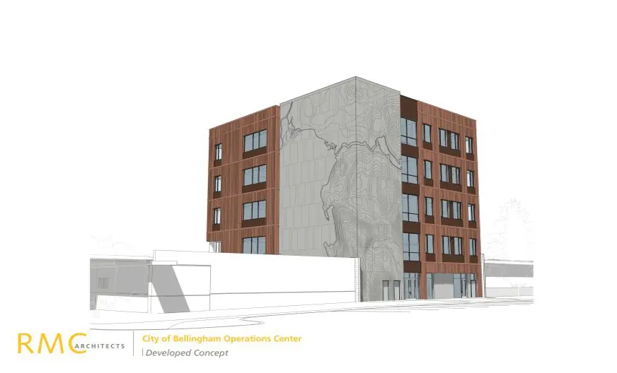 Developed concept of 5-story Operations Center building by RMC Architects