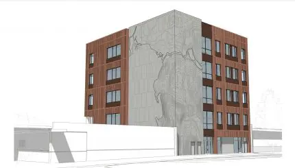 Drawing new City Operations Administration building