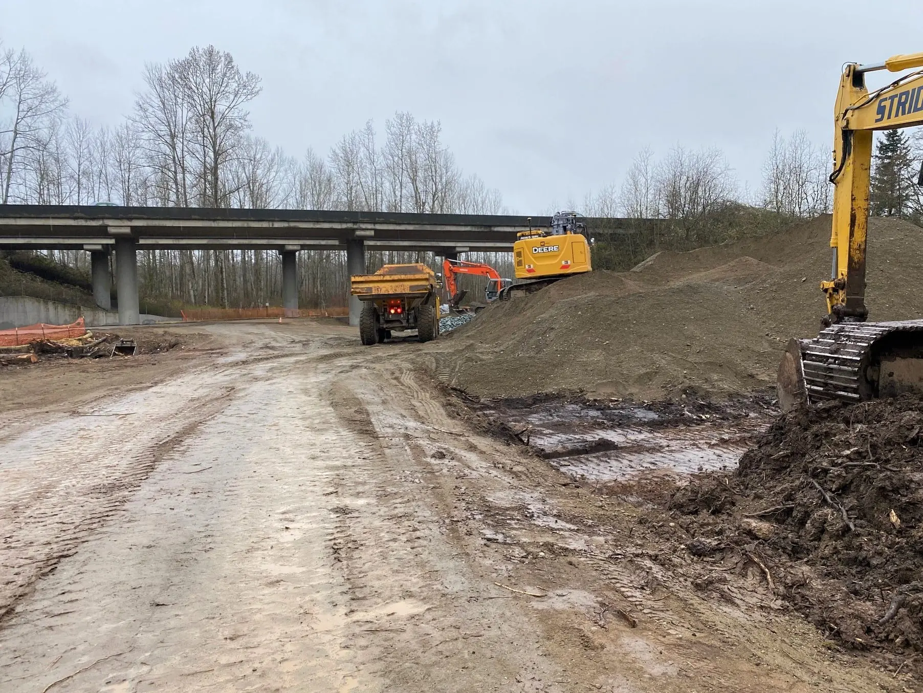 Orchard connector project view east toward I-5