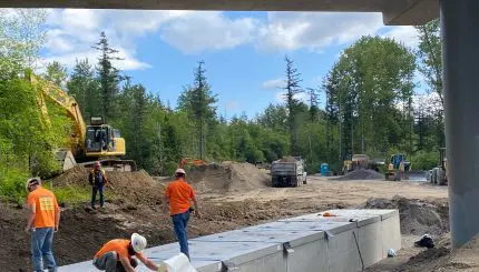 Orchard connector concrete tunnel
