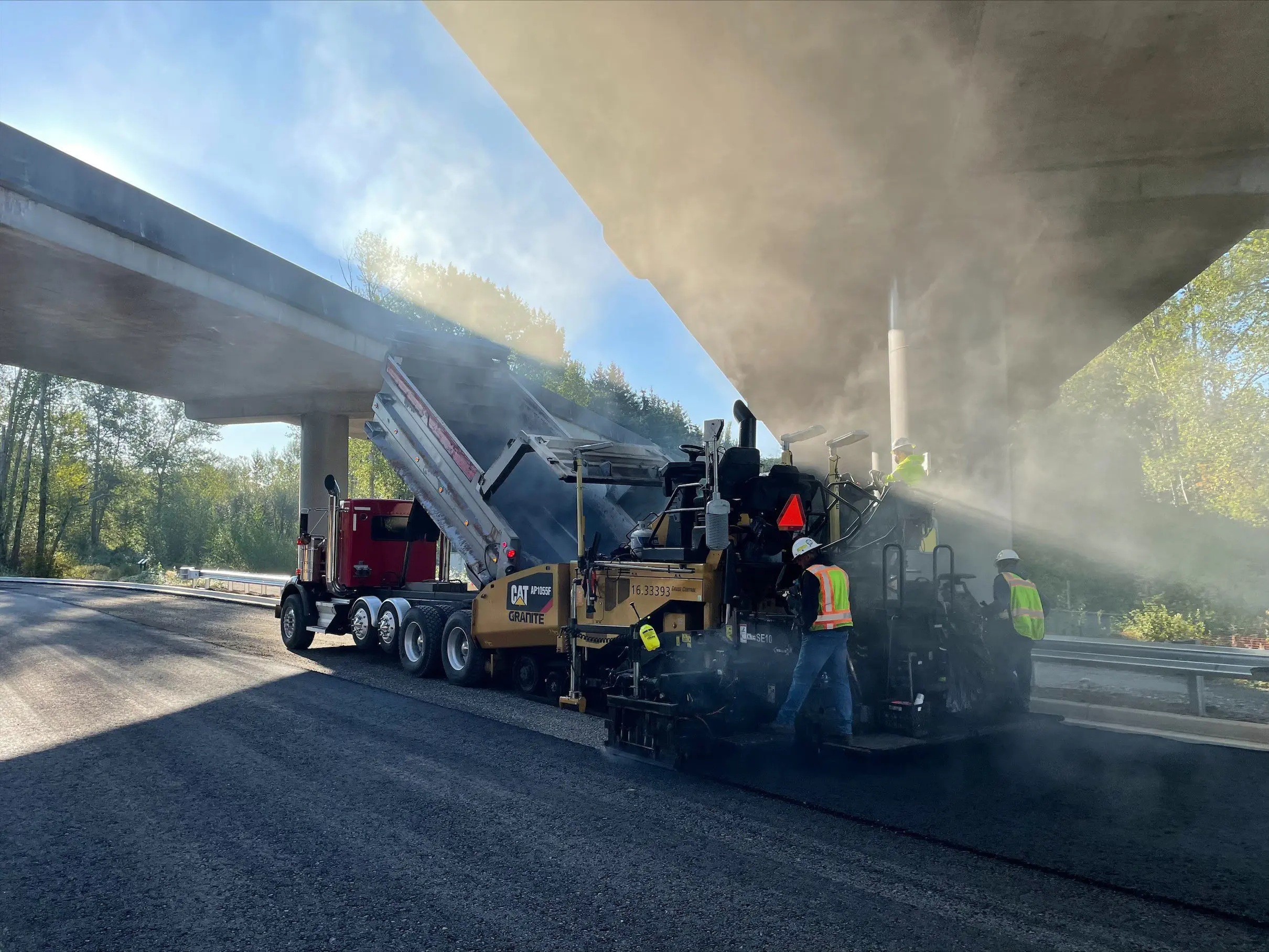 dusty work under I-5