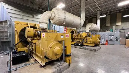 Emergency power generator units at the Post Point Treatment Plant
