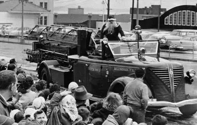 Santa On Railroad Avenue