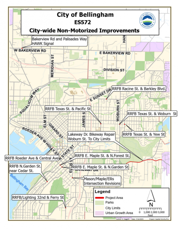 Vicinity Map of Proposed Project Locations