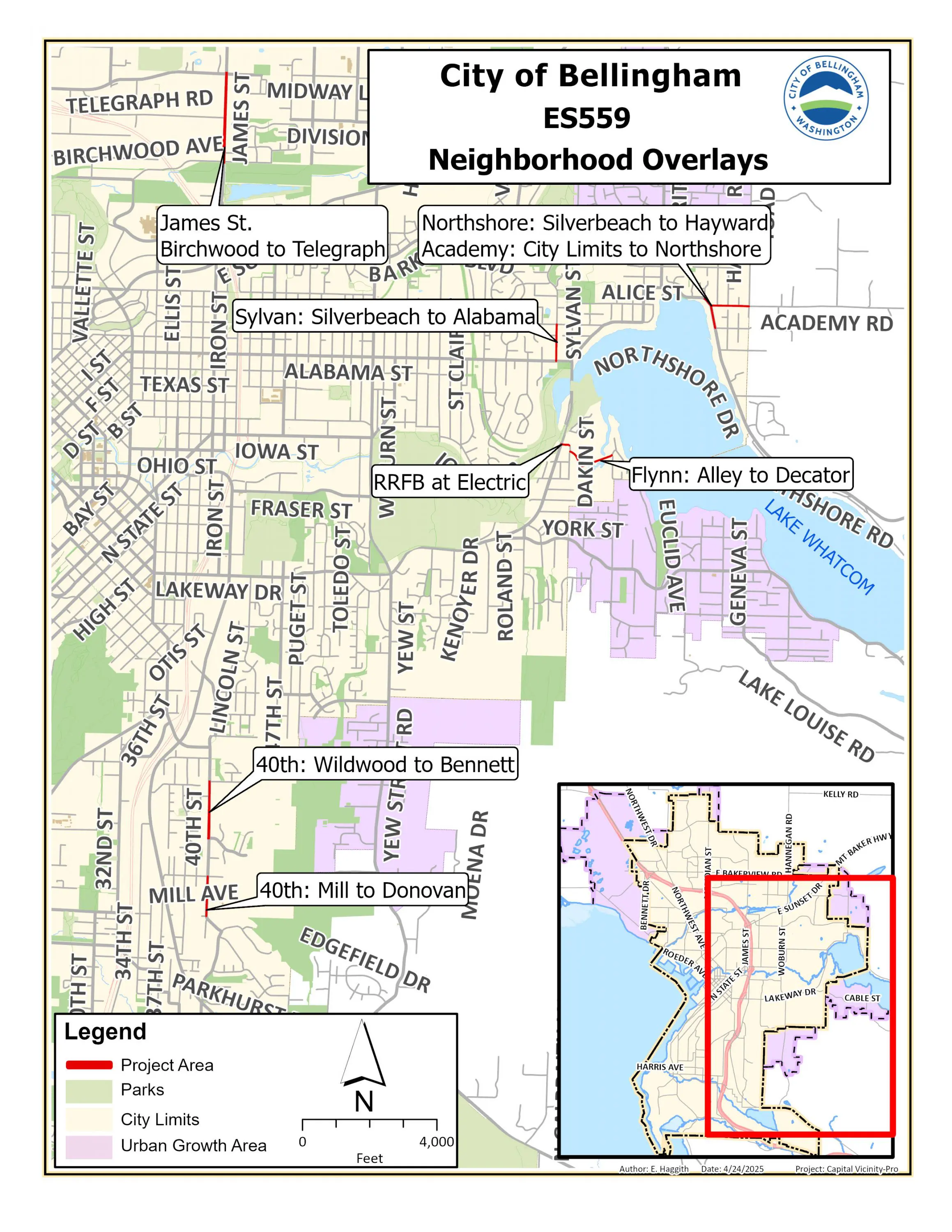 Map of project area for overlays 