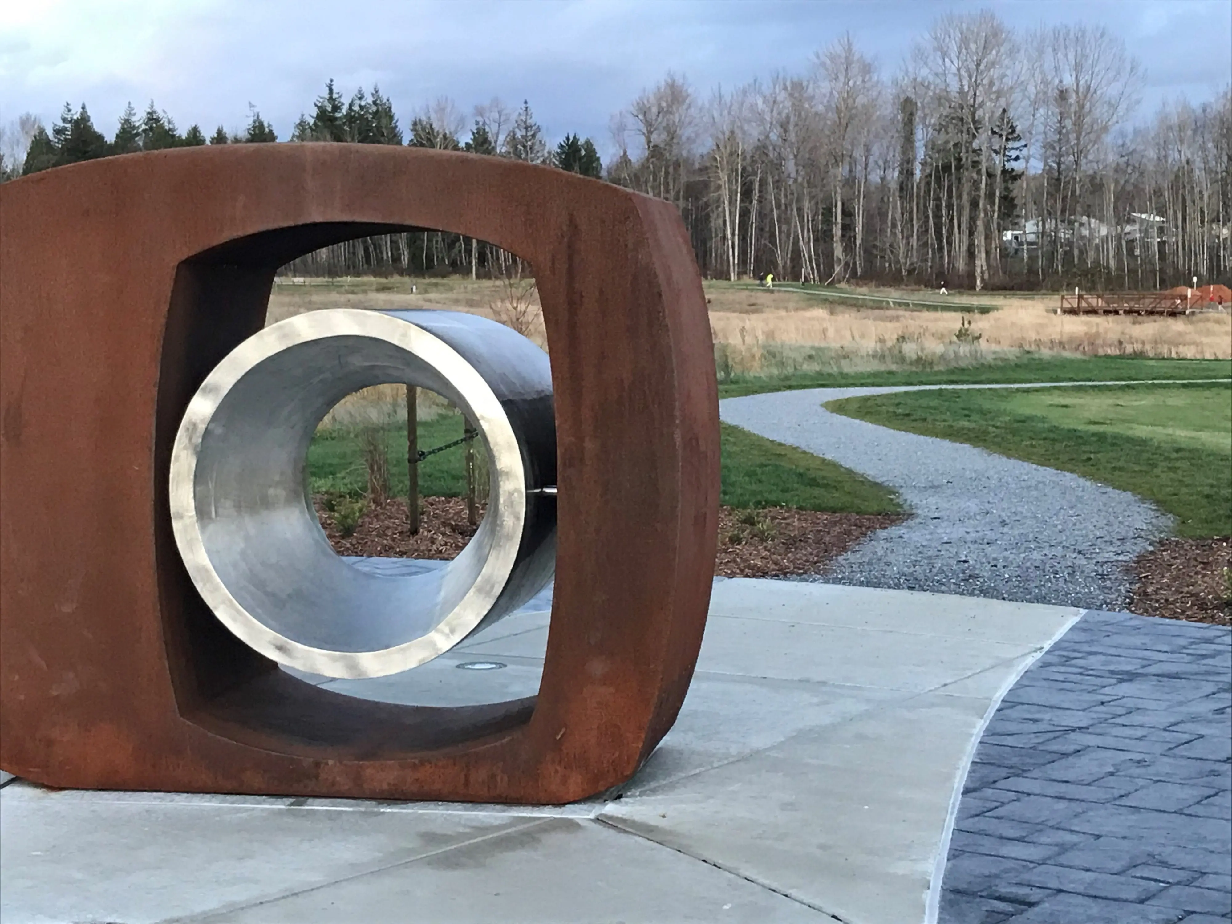 Art sculpture at Cordata Park.