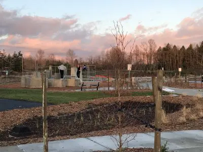 Parkour at Cordata Park A parkour area at a playground