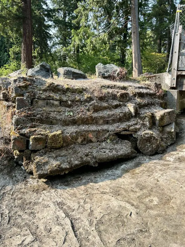 An old, rocky wall