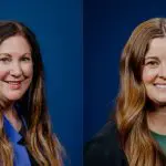Professional headshots of two women