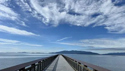 An ocean pier