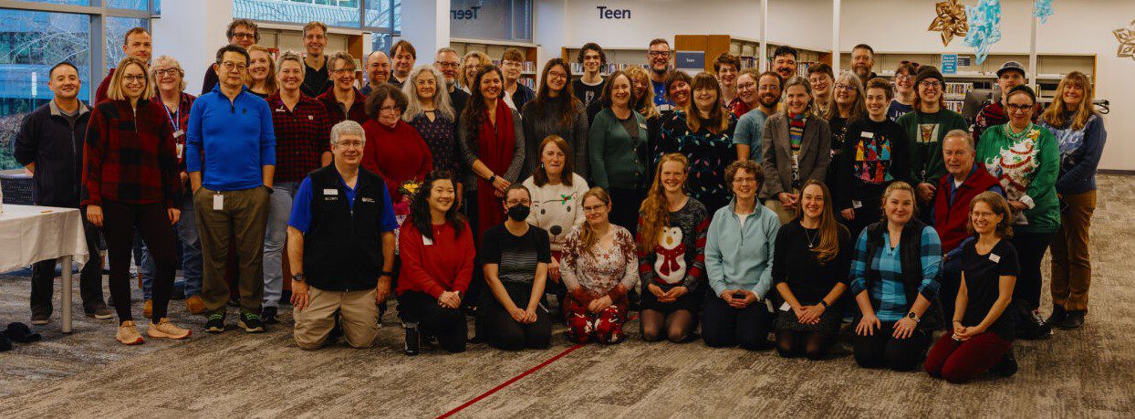 Bellingham Public Library staff pose for a group photo.