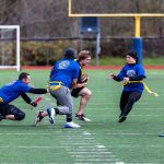 People play flag football