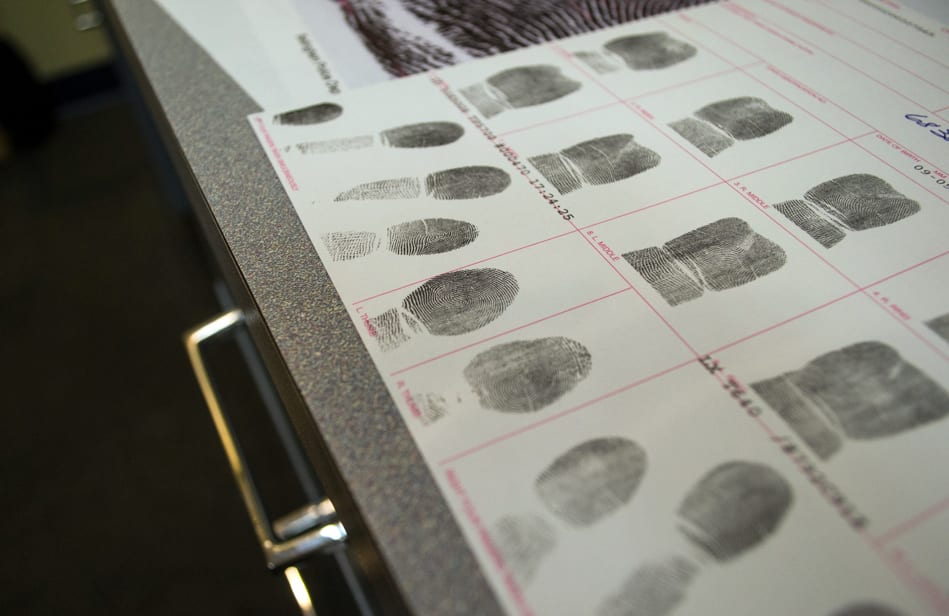 fingerprint cards in police station near me