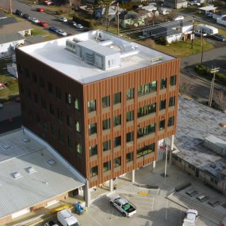 Aerial view of new Pacific Street Operations Center