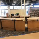 Library renovation desk