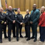 New Police Officers with the Mayor and Police Chief