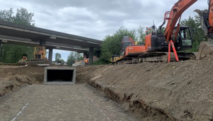 Orchard connector concrete tunnel