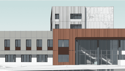 Architect's drawing of new planned Pacific Street Operations Center
