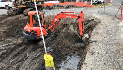 stormwater facility rebuild