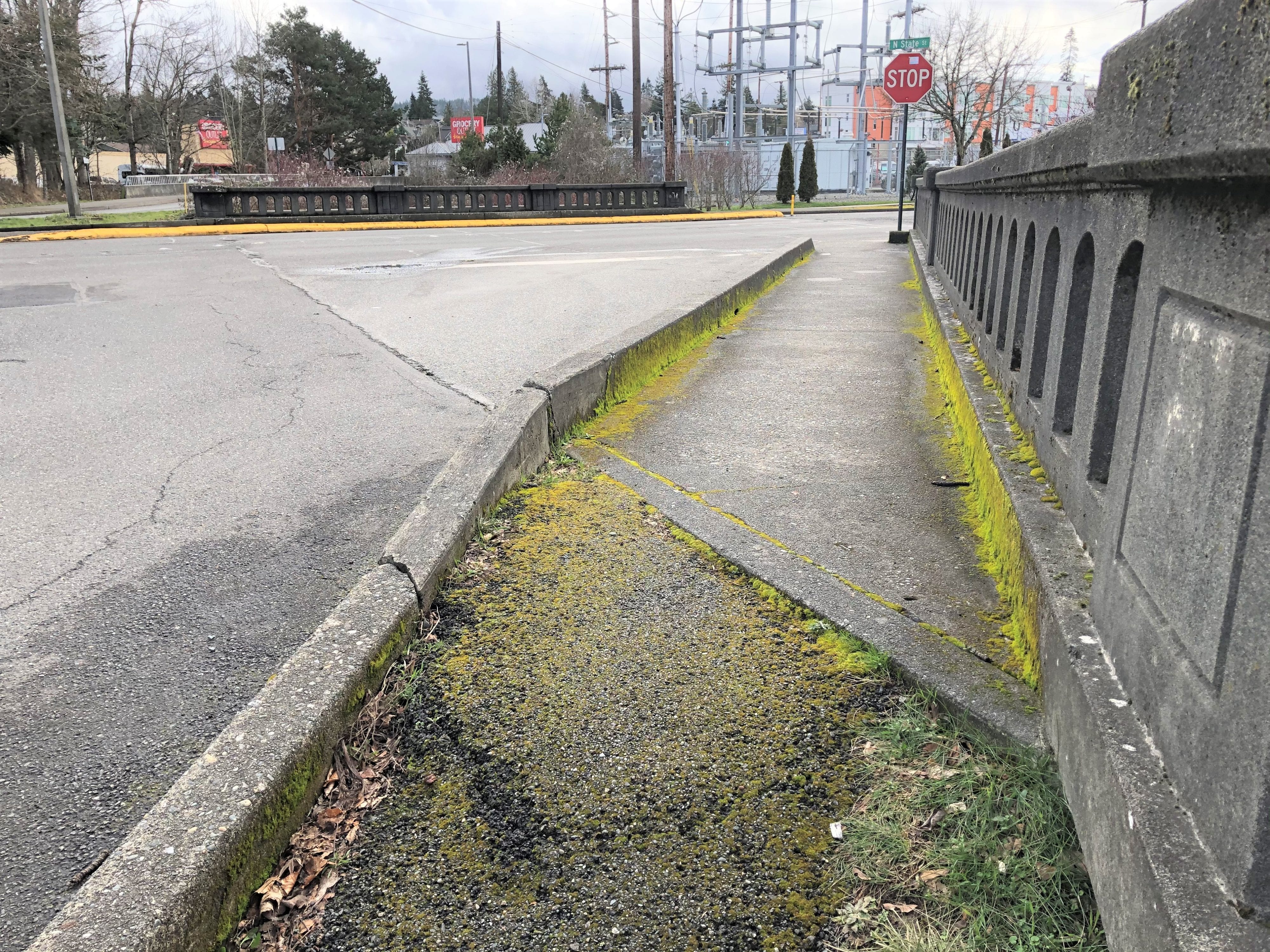 State and Ellis bridge roadway