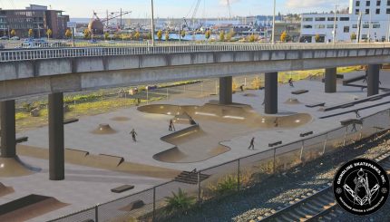Bellingham Waterfront Skatepark Conceptual Design from Gindline Skateparks, Inc.