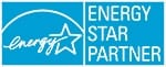 Blue and white logo that says Energy Star Partner