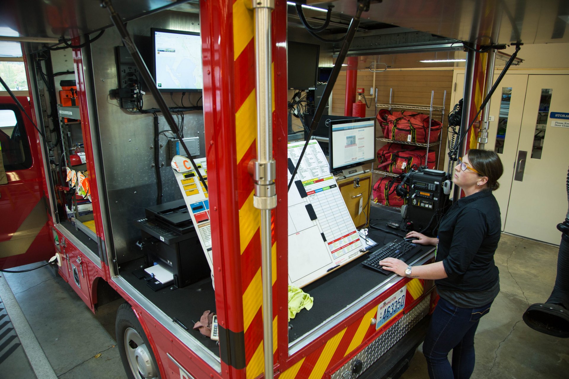 Information Technology staff performing maintenance